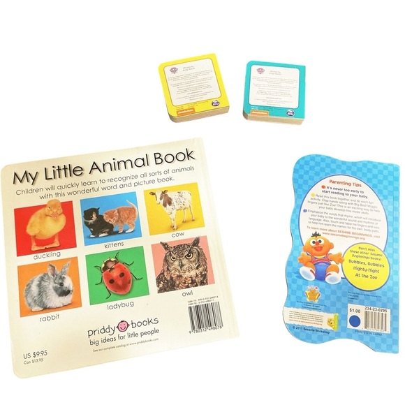 Children's Animal & Character Board Books Set of 4 - Elmo, Paw Patrol, Sesame - Picture 2 of 2